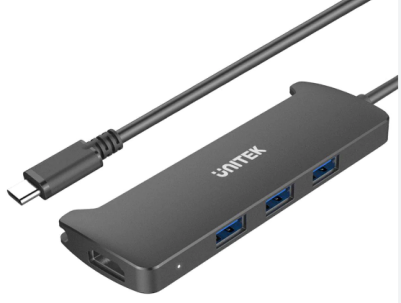 UNITEK 4-in-1 USB-C 5Gbps Hub 3*USB3.0 + HDMI) Grey V300A